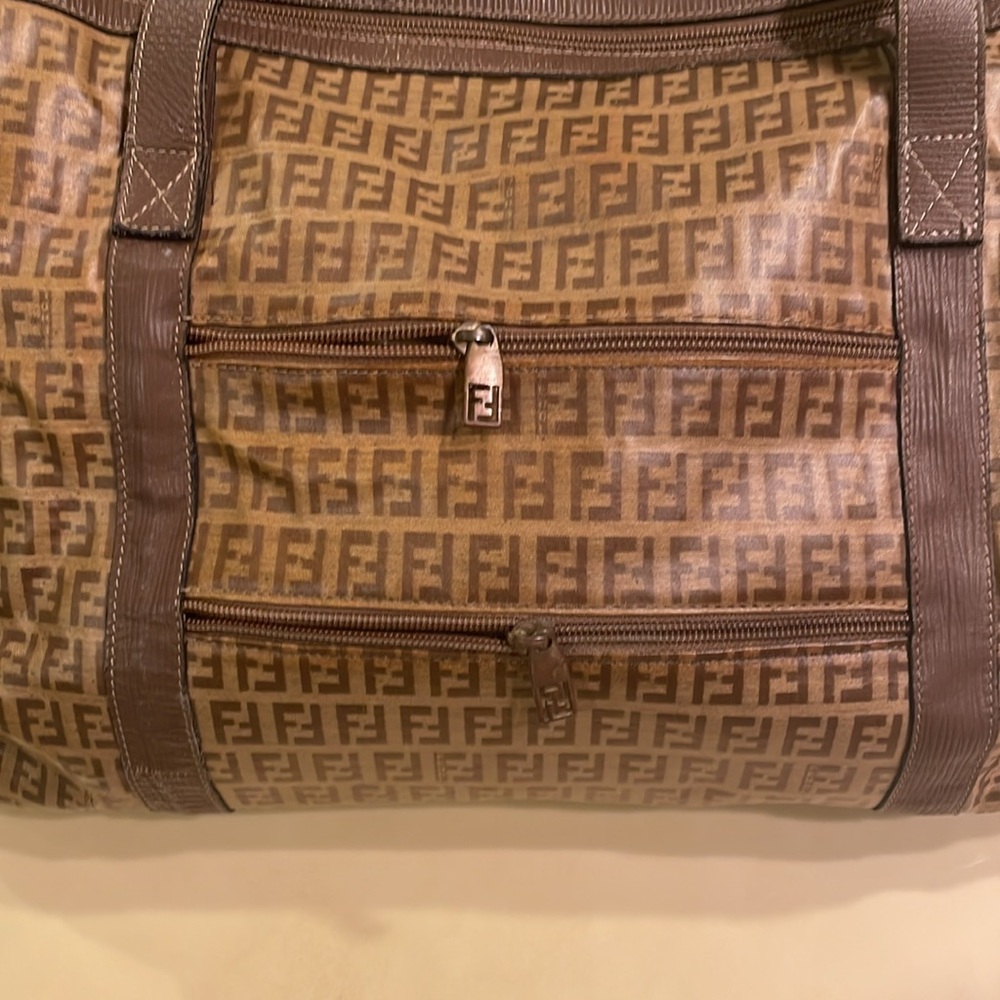 FENDI travel VINTAGE Zucca pattern weekender duffle bag O/S - Picture 5 of 15